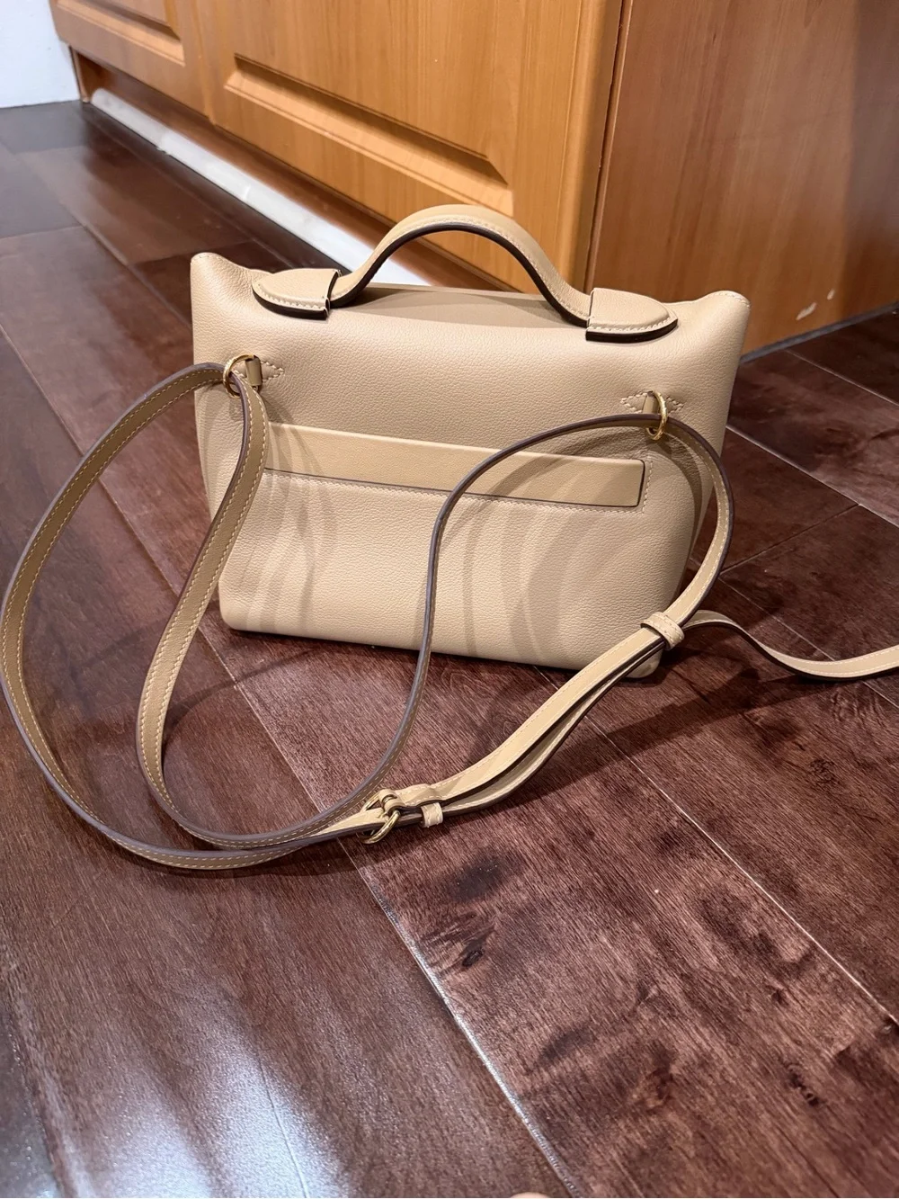 Designer Inspired 2424 Bag in Biscuit color